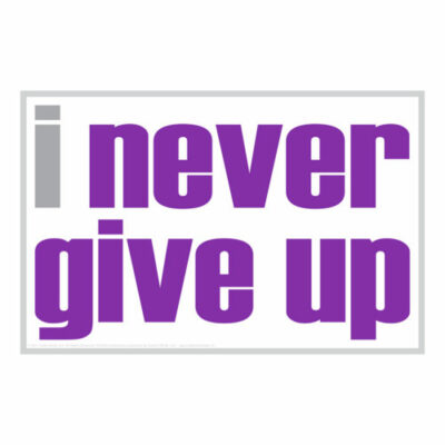 i never give up Hand-off Notes—Set of 20 (same title)