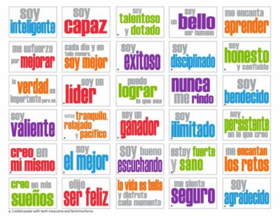 Spanish Posters Set of All 30 (some 2-sided) on Card Stock