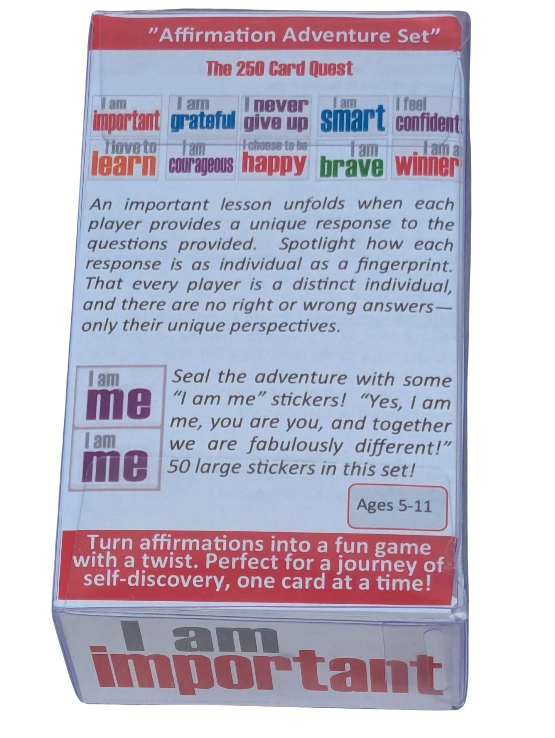 Affirmation Adventure Set - 250 Card Quest - Ages 5-11 - Image 3