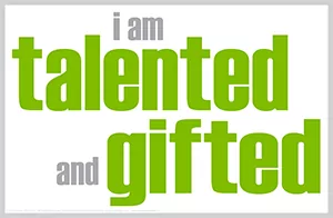 SEL Discussion Resource: I AM TALENTED AND GIFTED
