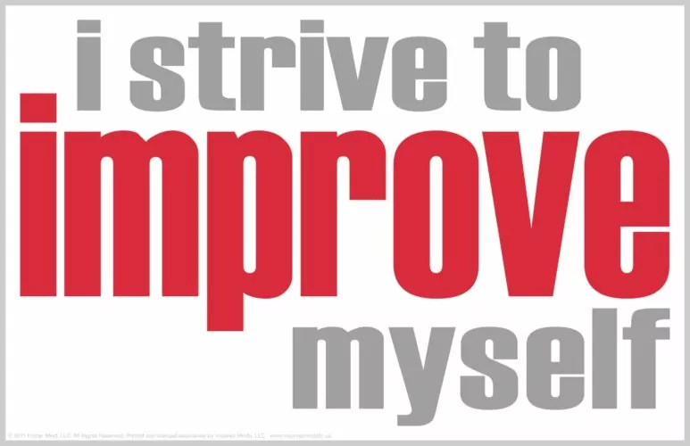 SEL Discussion Resource: I STRIVE TO IMPROVE MYSELF