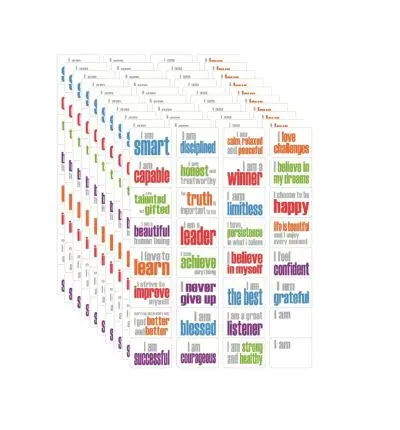 Stickers – Set of 30 Different Titles Per Sheet, Pack of 160 or 320